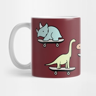 Skateboarding Dinosaurs Mug